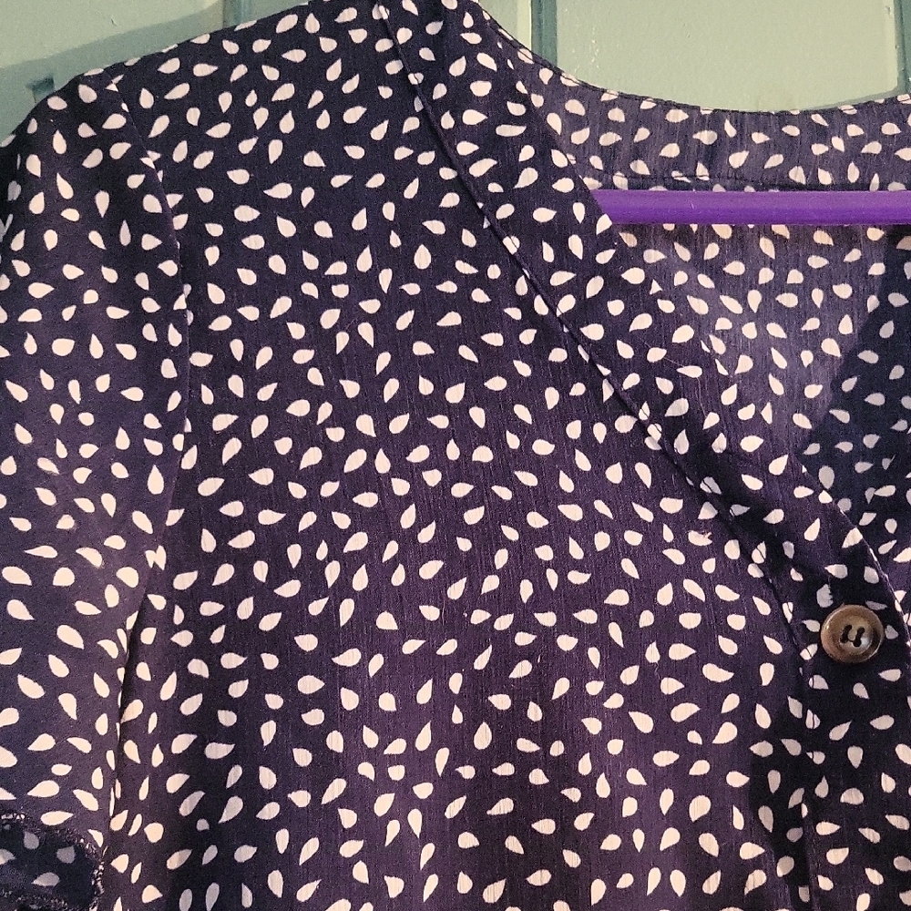 Purple Ruffled Babydoll Dress - Picture 2 of 3